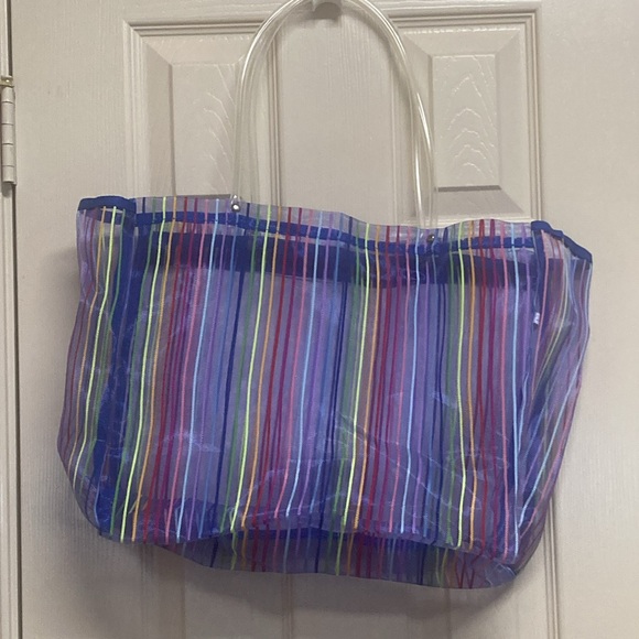 Loteria Colorful Striped Tote Bag - Picture 2 of 10